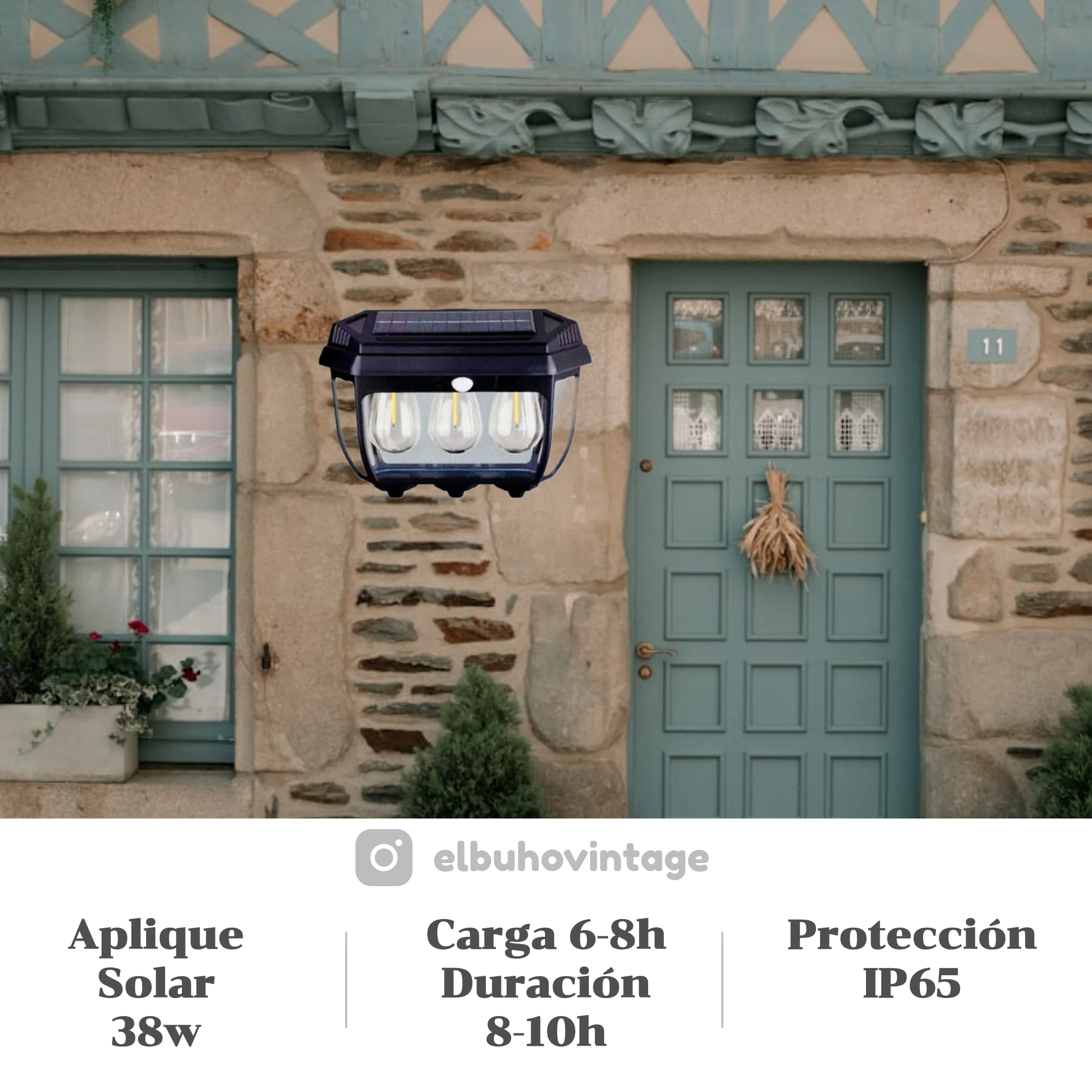 Aplique LED Decorativo Solar ☀️ 4