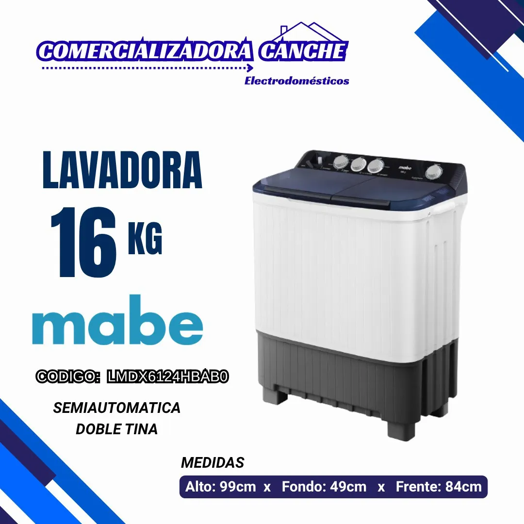 LAVADORA 16KG MABE