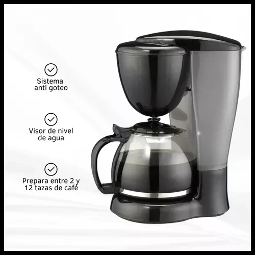  Cafetera Eléctrica Dinax 12 tazas.  De Filtro Antigoteo Semi Automática 800 W 3