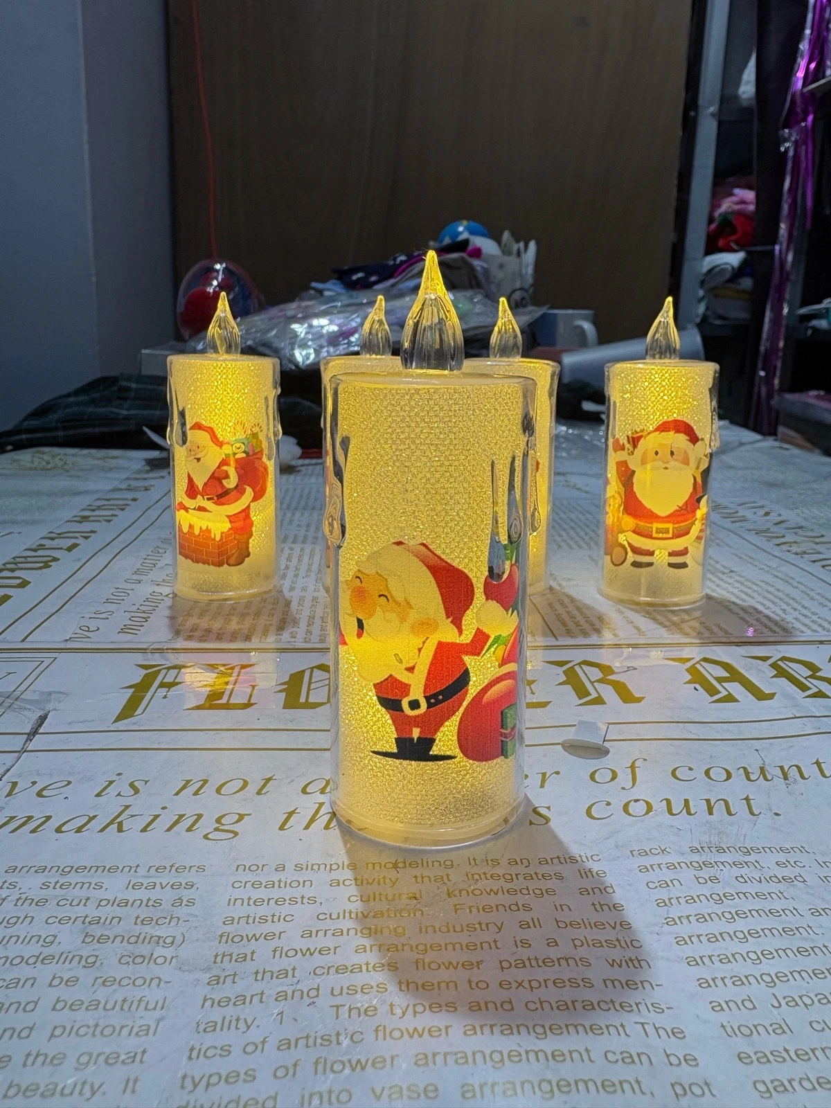 velas led navidelas brillantes  2