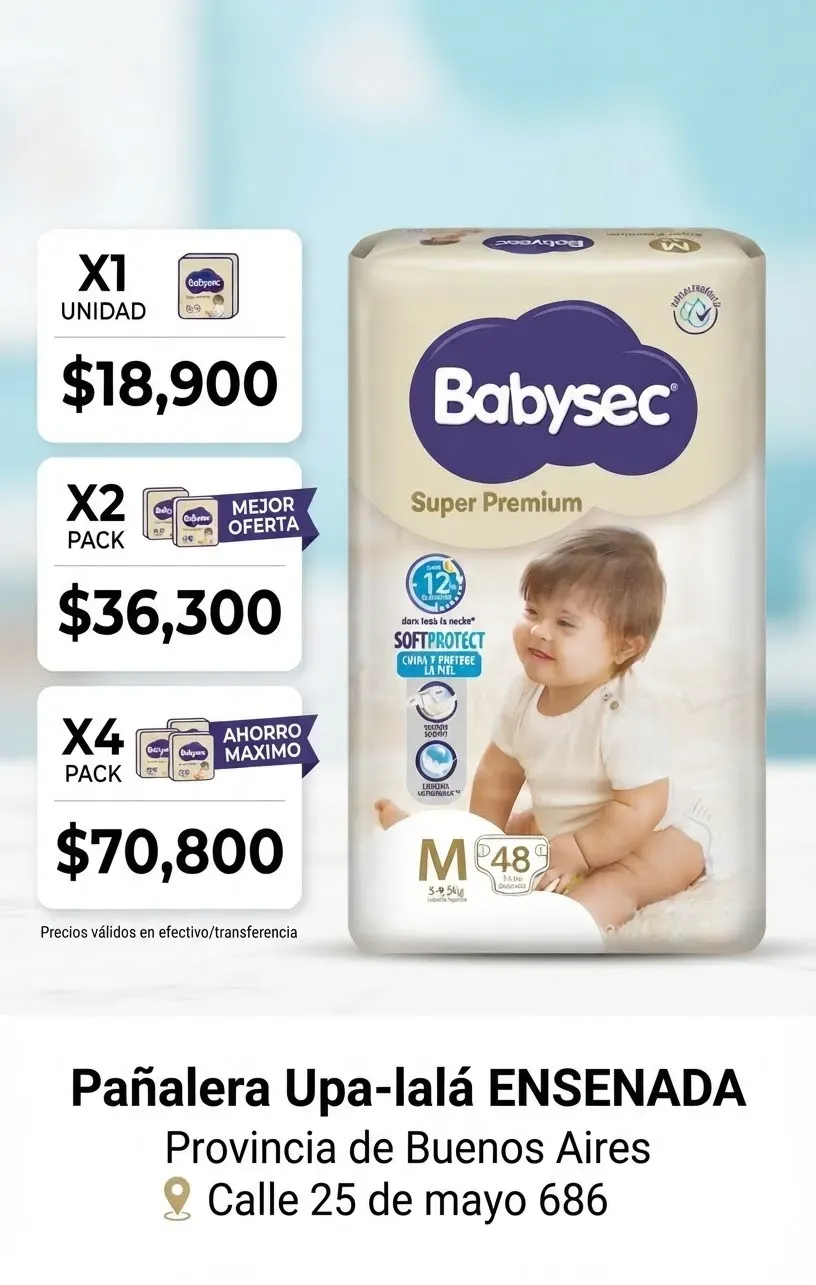 Baby sec T. Mediano Super Premium x 48u.