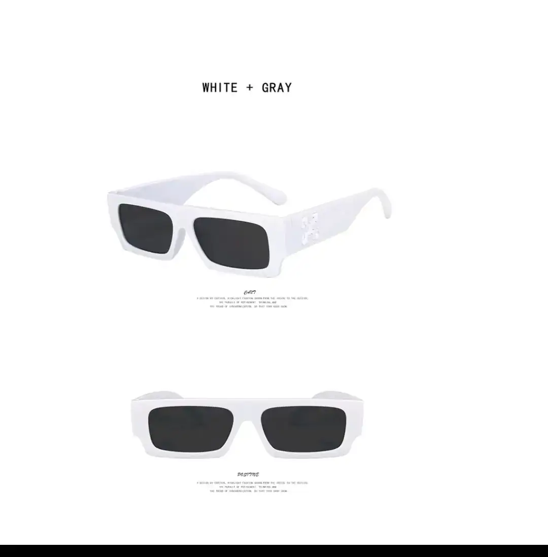 Lentes de sol Cuadrados - White + Gray X
