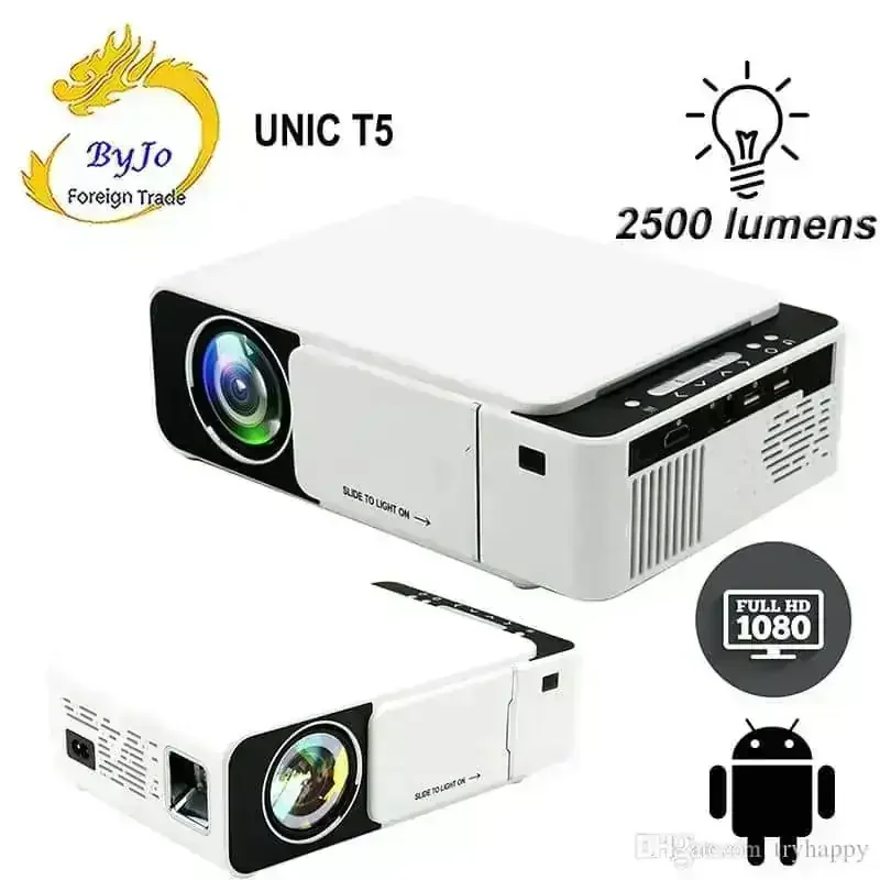 PROYECTOR T5 WI FI, YOUTUBE, DUPLICADOR DE PANTALLA DE CELULAR 