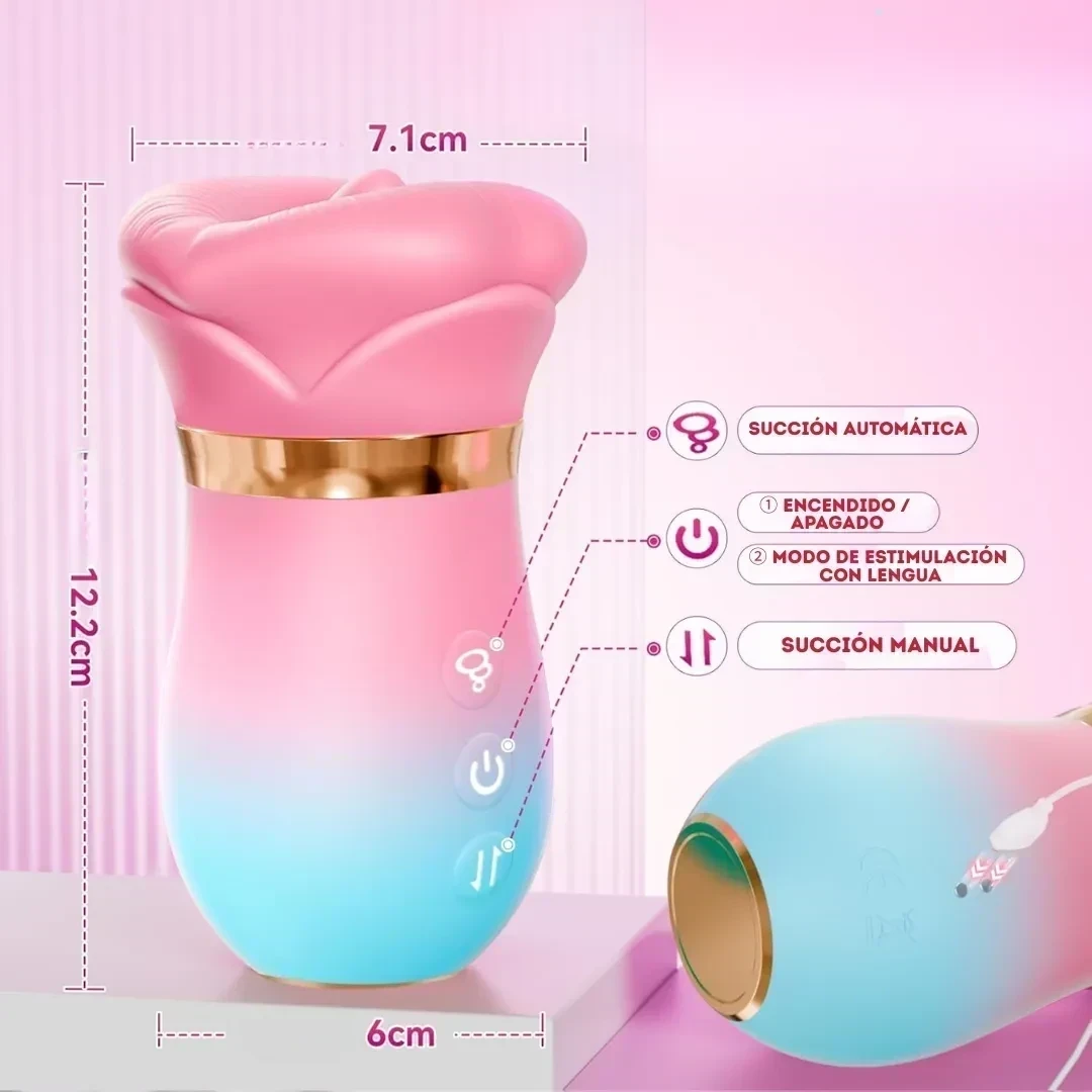 Succionador Clitoris Vibrador 3en1 Sensación Real Carga Usb 3