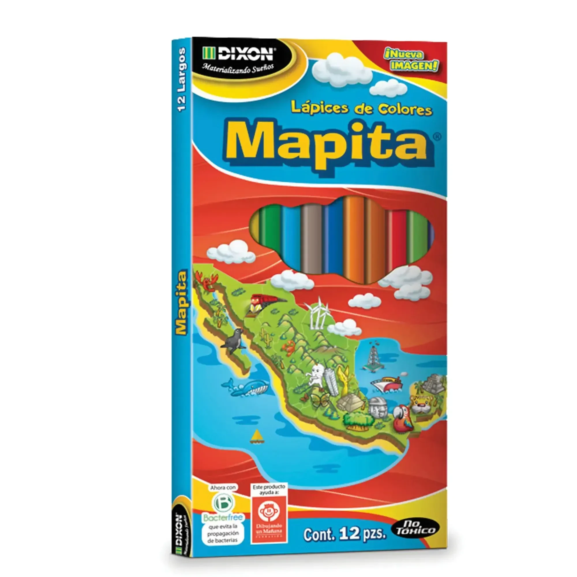 Mapita 12 colores largos 