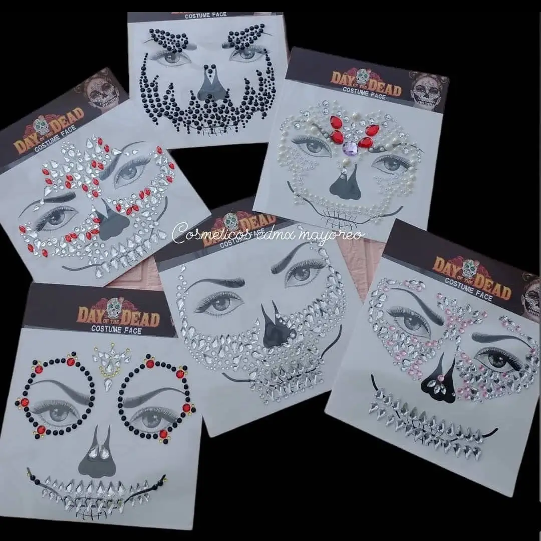 Tatuaje hallowen cristal 12pz