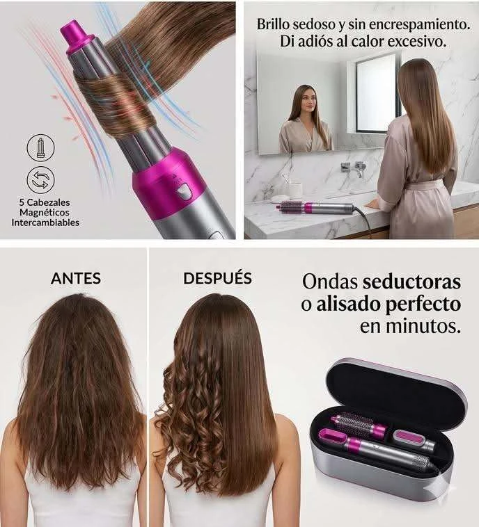 ✨✨cepillo secador y moldeador de cabello 5 en 1✨✨✨ 2