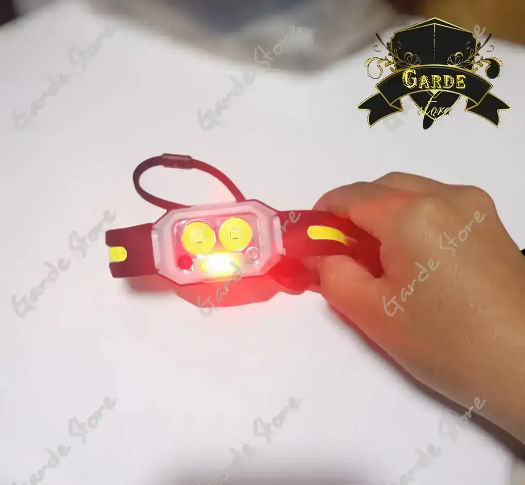 Linterna frontal con sensor y luces de tránsito.  4