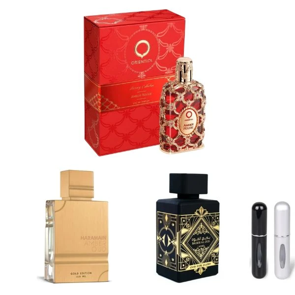 3 Perfumes + 2 obsequios