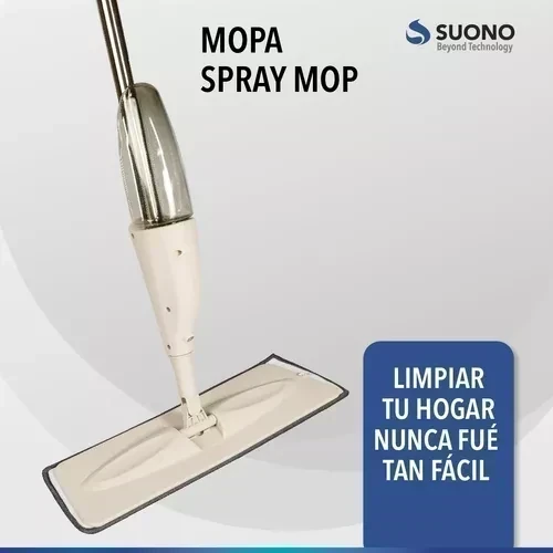 MOPA AUTOMÁTICA CON SPRAY SUONO COLOR CREMA 14X14