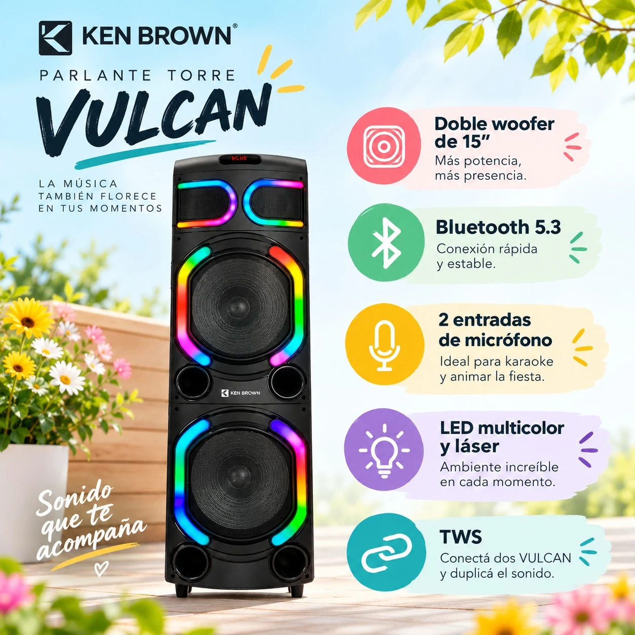 PARLANTE TORRE VULCAN KEN BROWN 