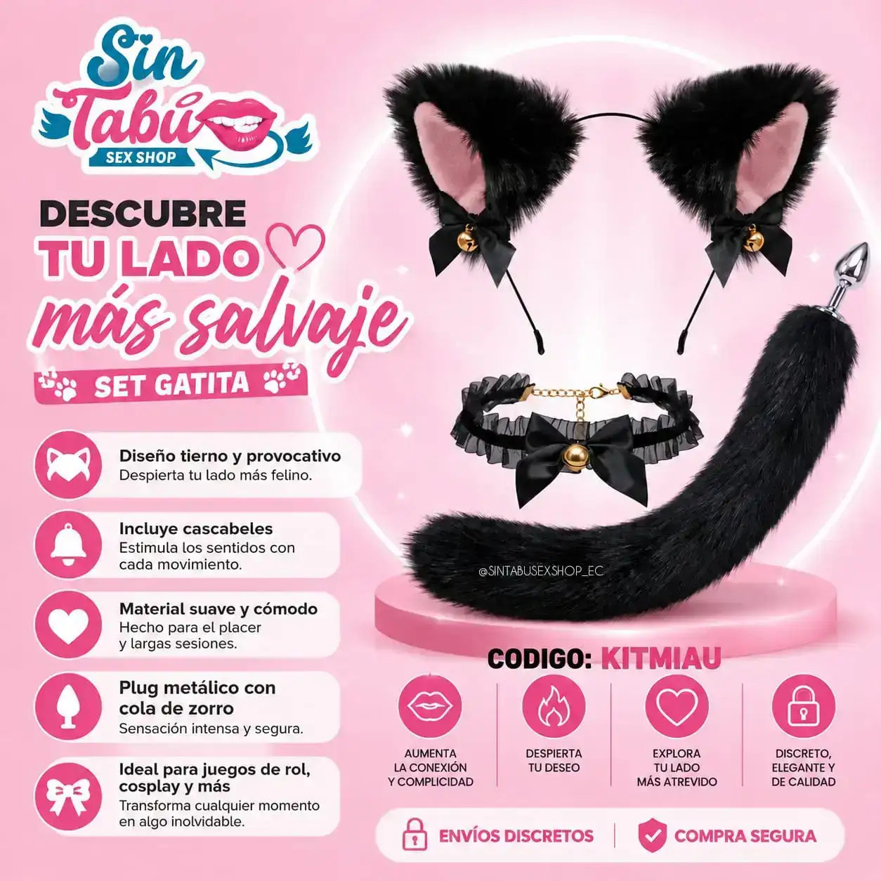 SET DE 3 PIEZAS OREJAS