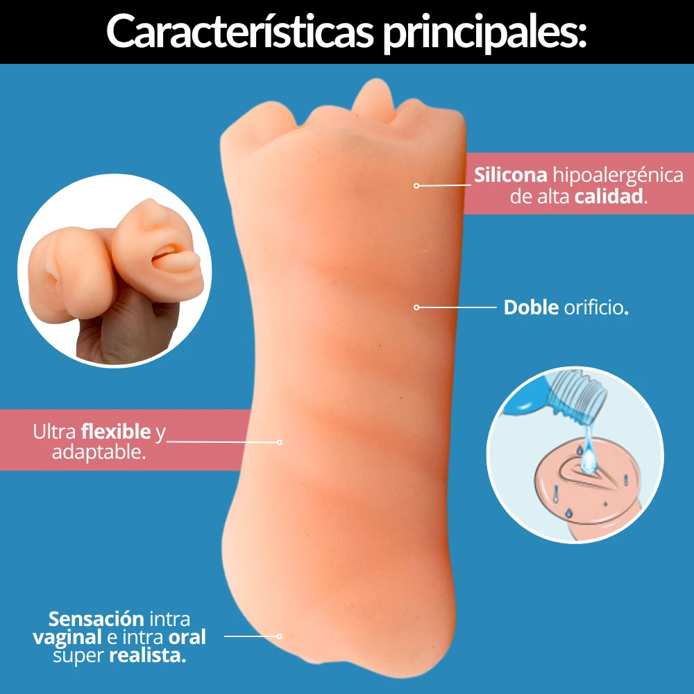 Vagina y boca masturbador  2