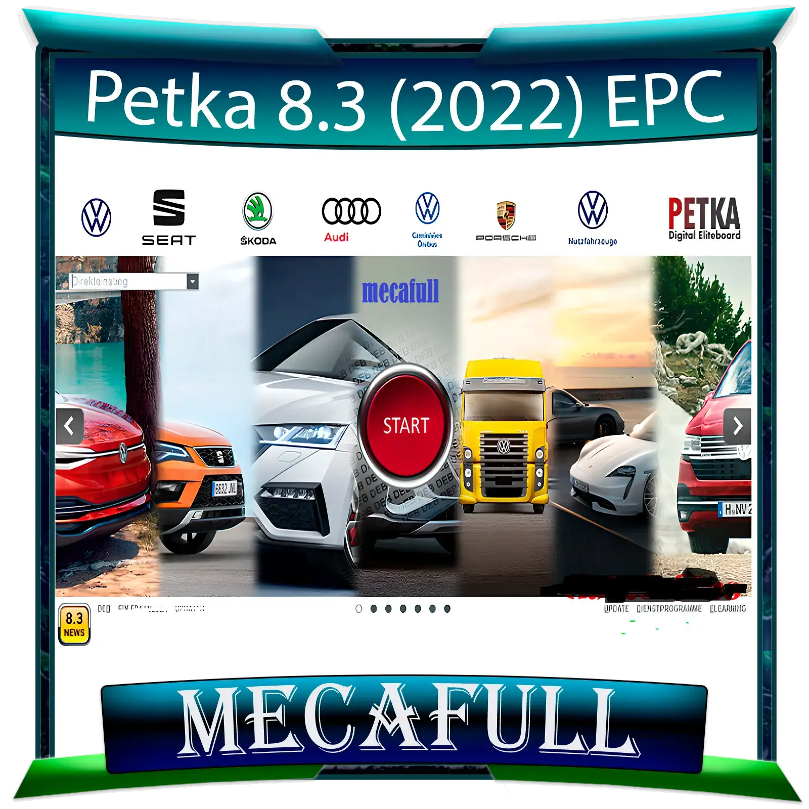 PETKA 8.3 2022 CATALOGO DE PARTES VOLKSWAGEN, Seat, Skoda, AUDI, Porsche)