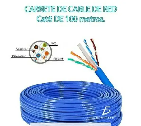 Bobina Cable Red Cat6 Utp Rj45  3