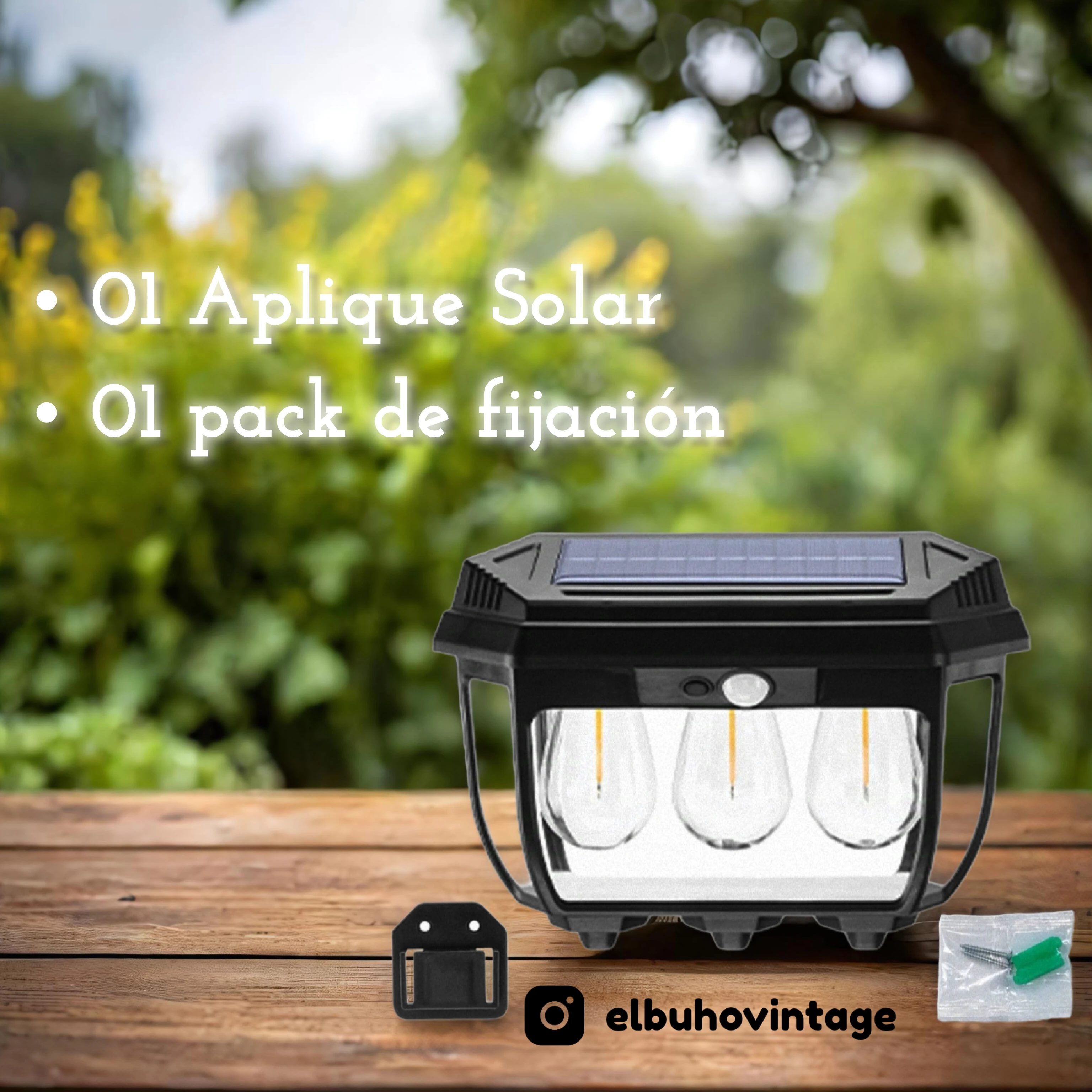 Aplique LED Decorativo Solar ☀️ 3
