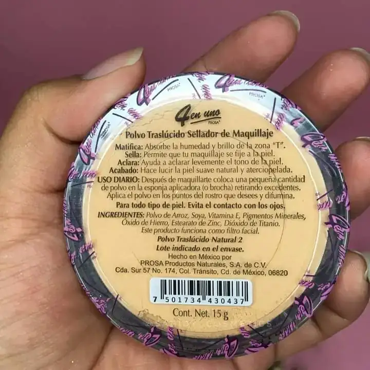 Polvo traslucido natural 2 2