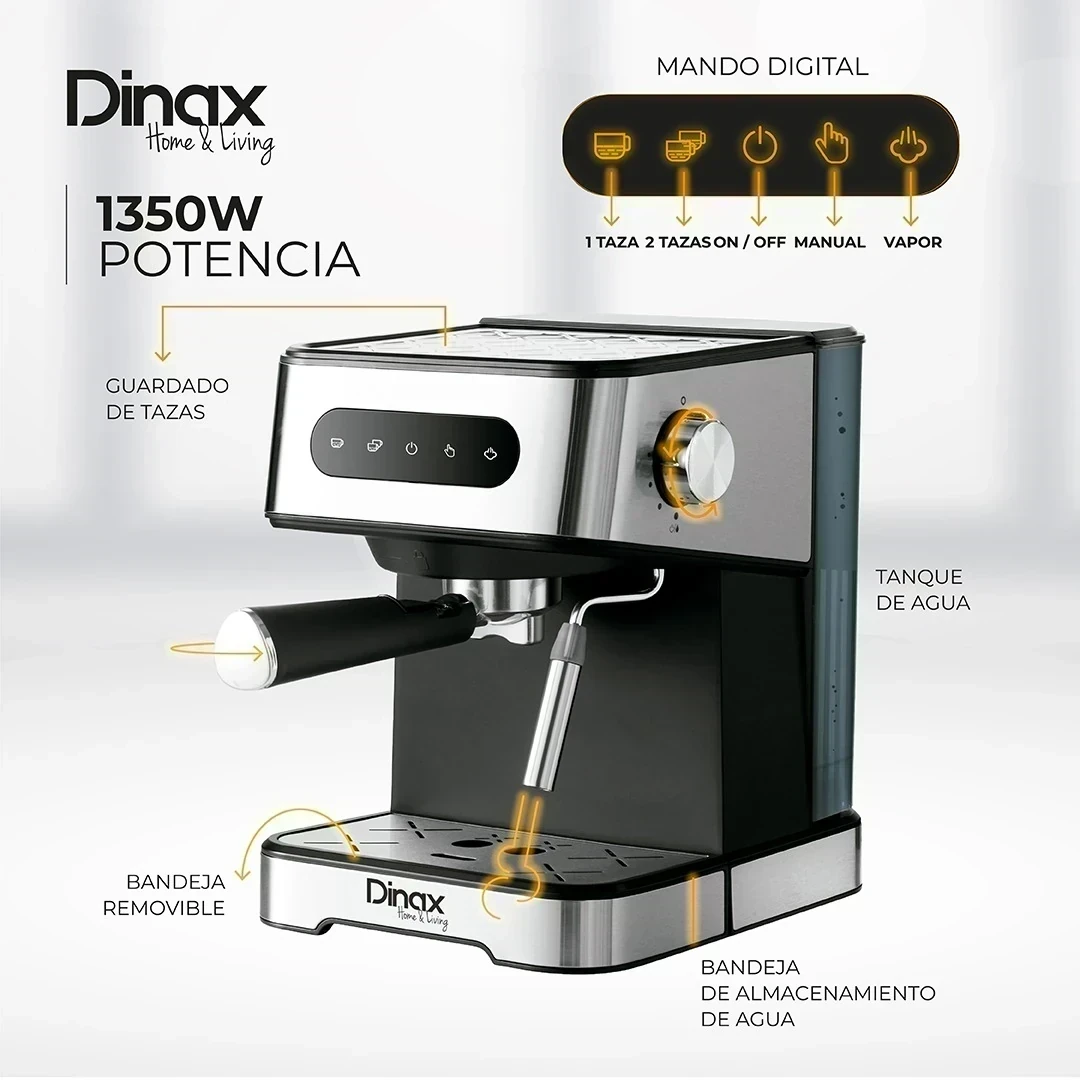 CAFETERA EXPRESSO DINAX DIGITAL 1350W