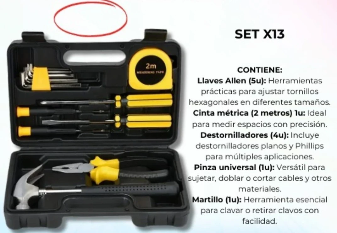 SET HERRAMIENTAS LECHGTOOLS 13 PIEZAS