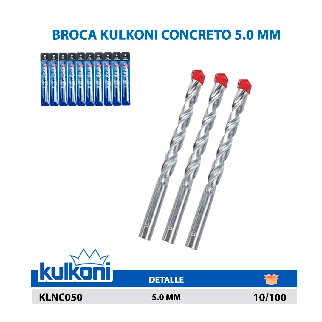 BROCA KULKONI CONCRETO 5.0 MM