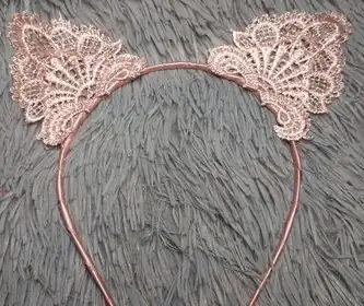 Diademas orejas encaje 
