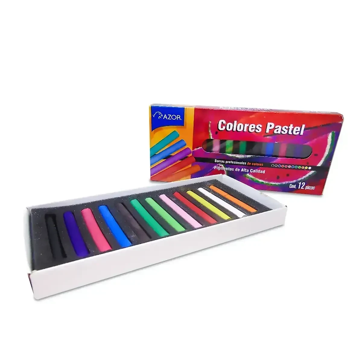Gis pastel con 12 piezas 2