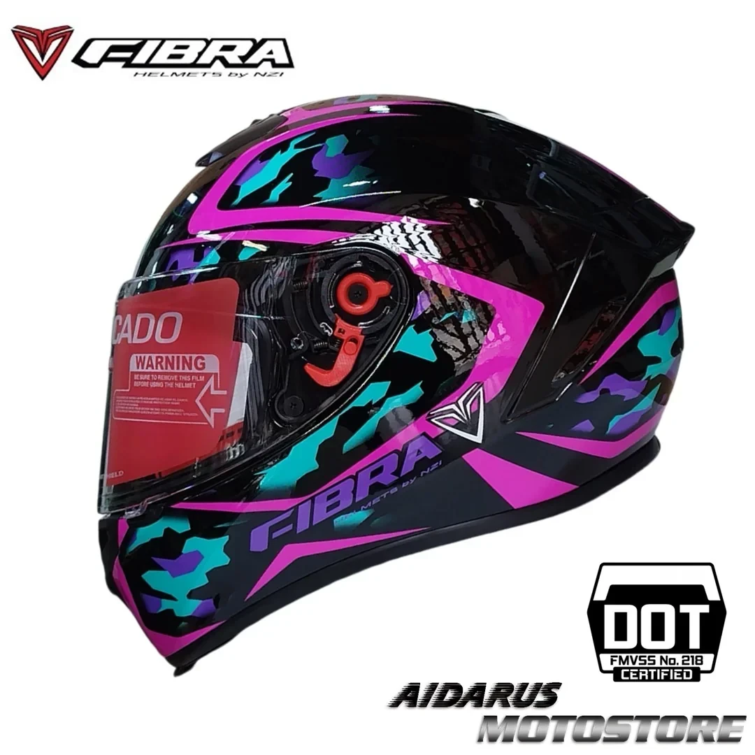 CASCO FIBRA GIGA DISEÑO BRILLO