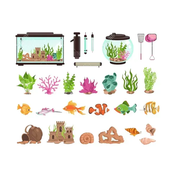ACCESORIOS DE ACUARIO Y ROEDORES