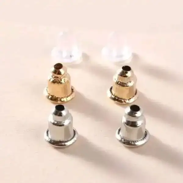 300 piezas accesorio de pendientes metalico y de plastico 2