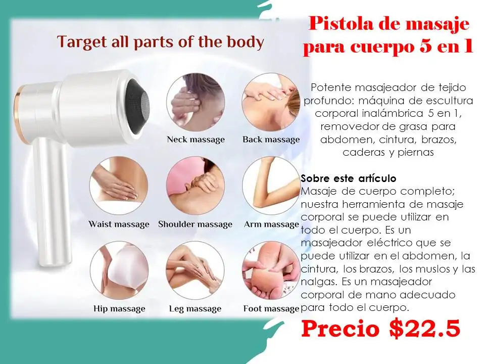 Masajeador facial, recargable  2