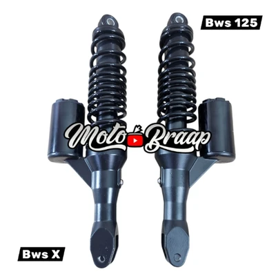 BWS 125 Amortiguadores traseros shock negro negro 4T CARBURADA OKL IMAMO030