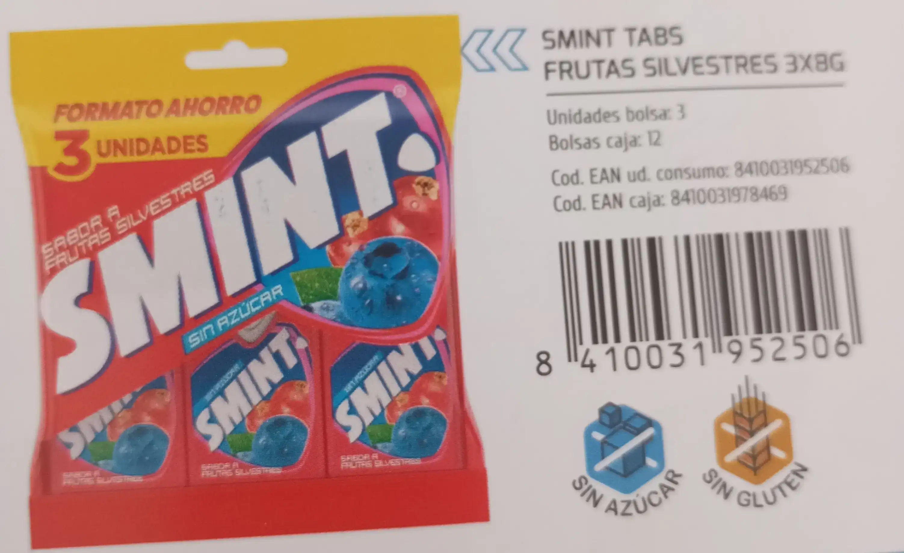 SMINT TABS FRUTAS SILVESTRES
