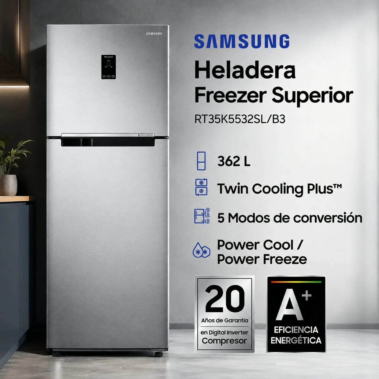 Heladera Samsung RT35