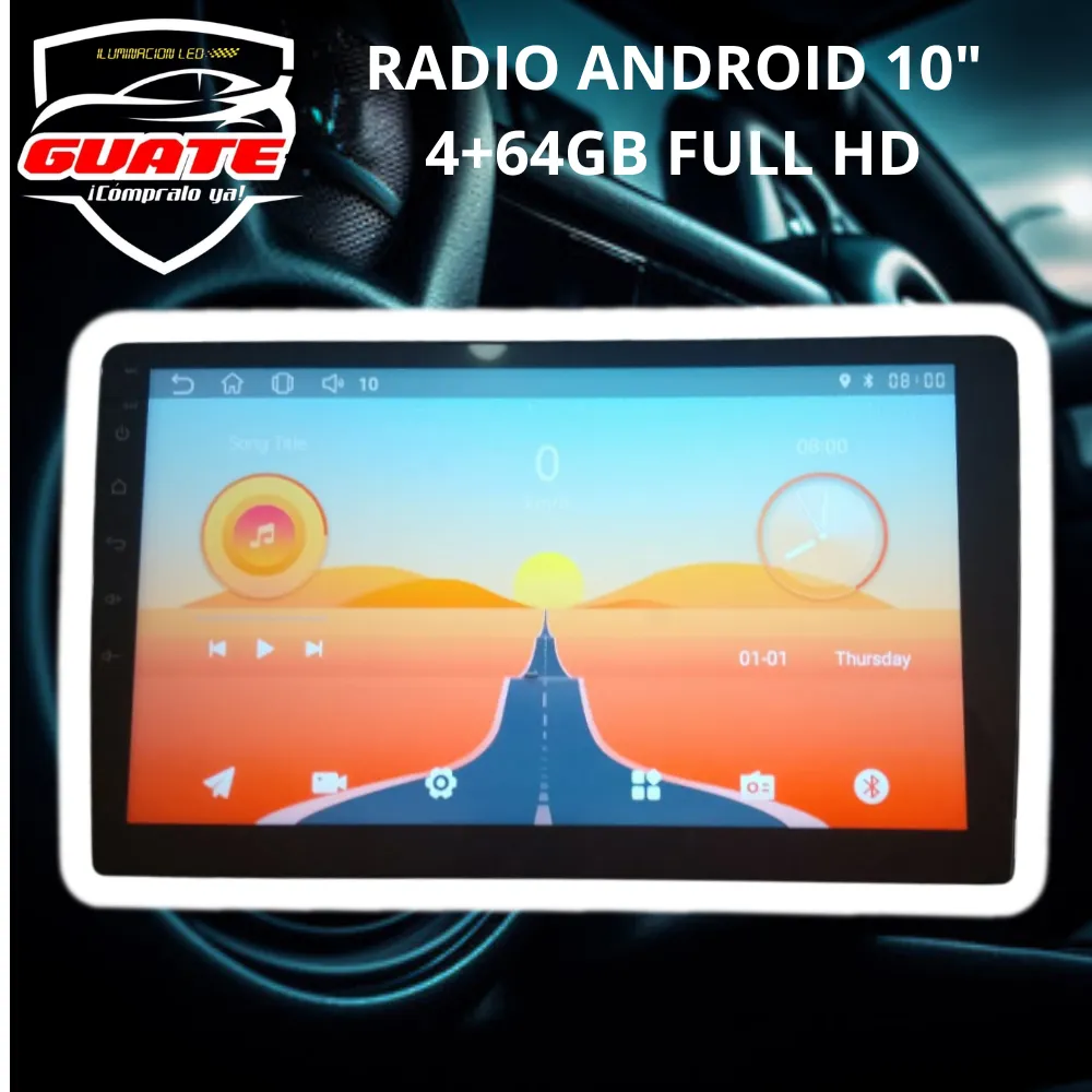 RADIO ANDROID 10" 4+64GB FULL HD