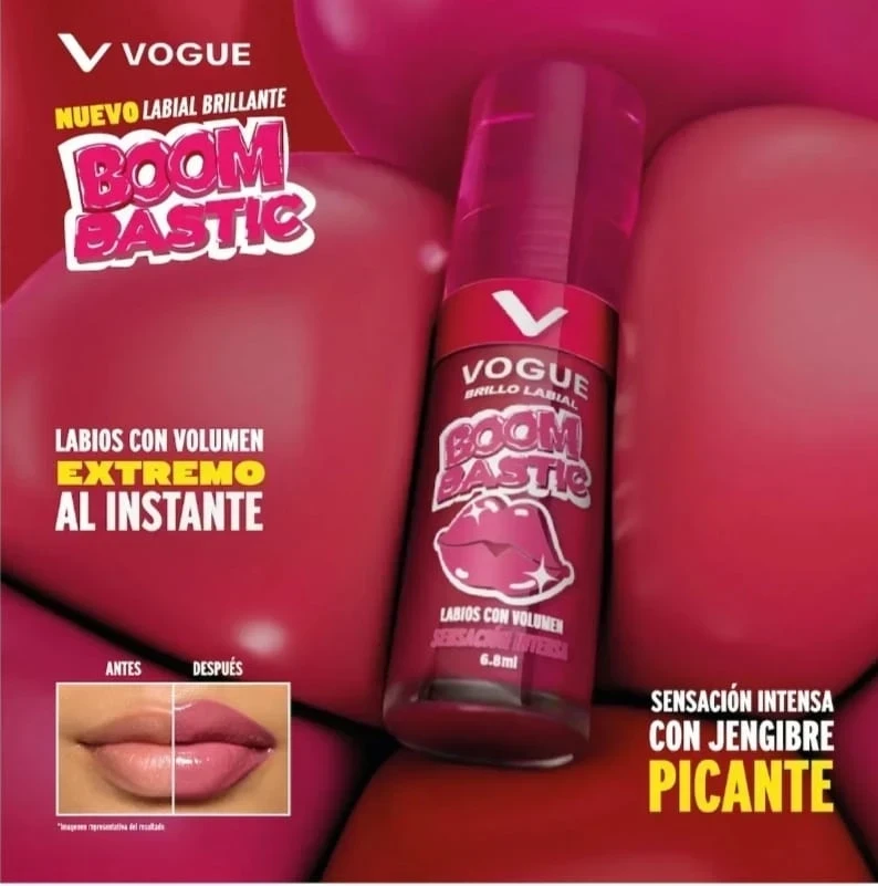 vogue brillo labial bomm bastic boombastica.jfif