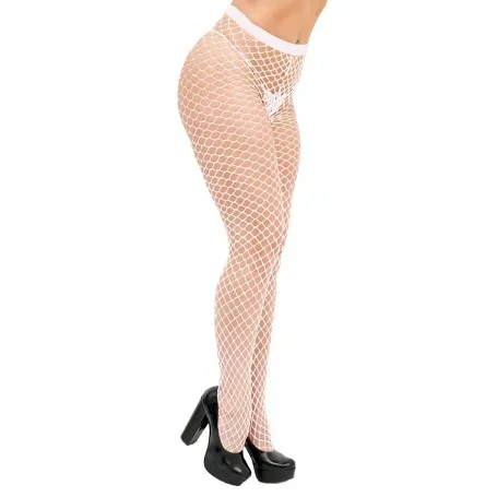 Panty Medias de Red Cadenetta Blancas Malena