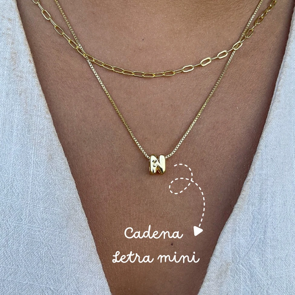 Cadena letra mini