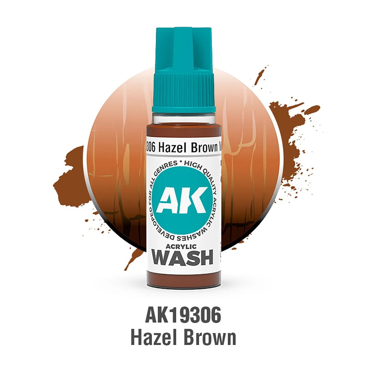 HAZEL BROWN – ACRYLIC WASH - AK19306 
