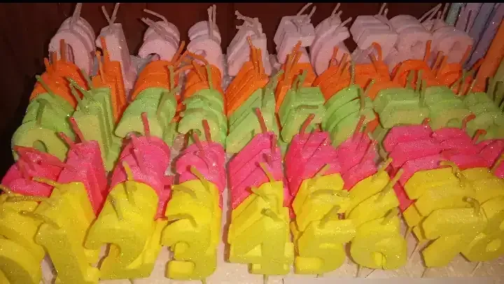 Velas número 