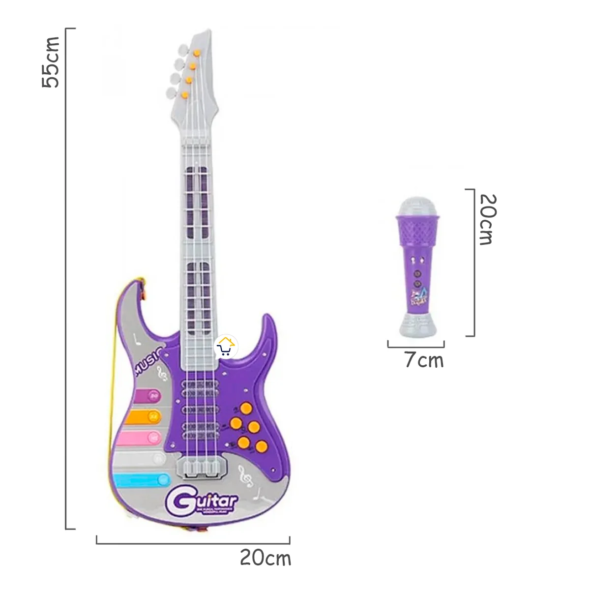 Guitarra Eléctrica+Micrófono Rock and Roll 3