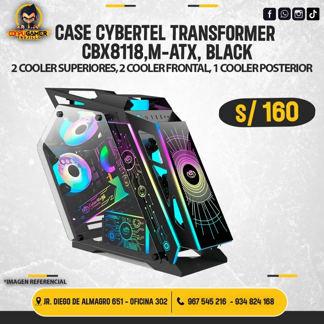 CASE CYBERTEL TRANSFORMER CBX8118 BLACK 