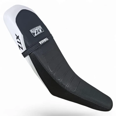 TP XTZ 125 Forro Tapizado cold line negro / gris / blanco / correa Yamaha DW