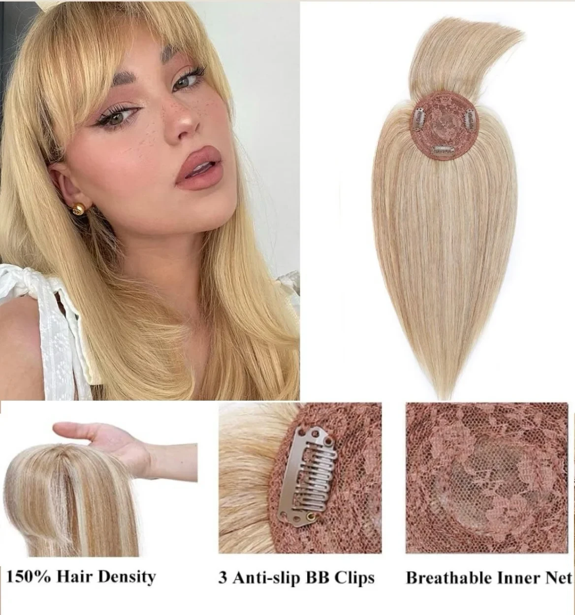 Topper de cabello 10” 