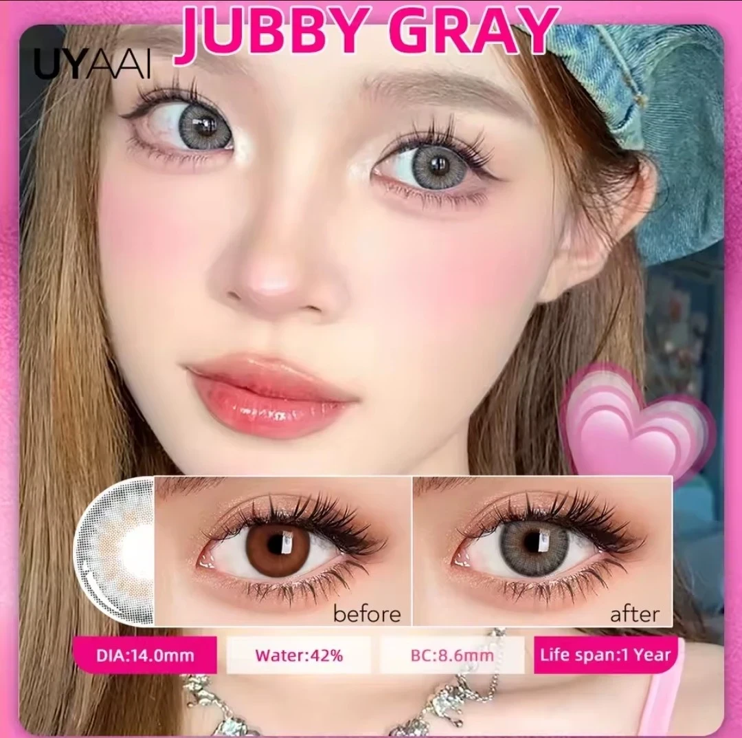 JUBBY GRAY - PUPILA REDUCIDA - (GRATIS Liquido de 15ml o kit de pinzas)