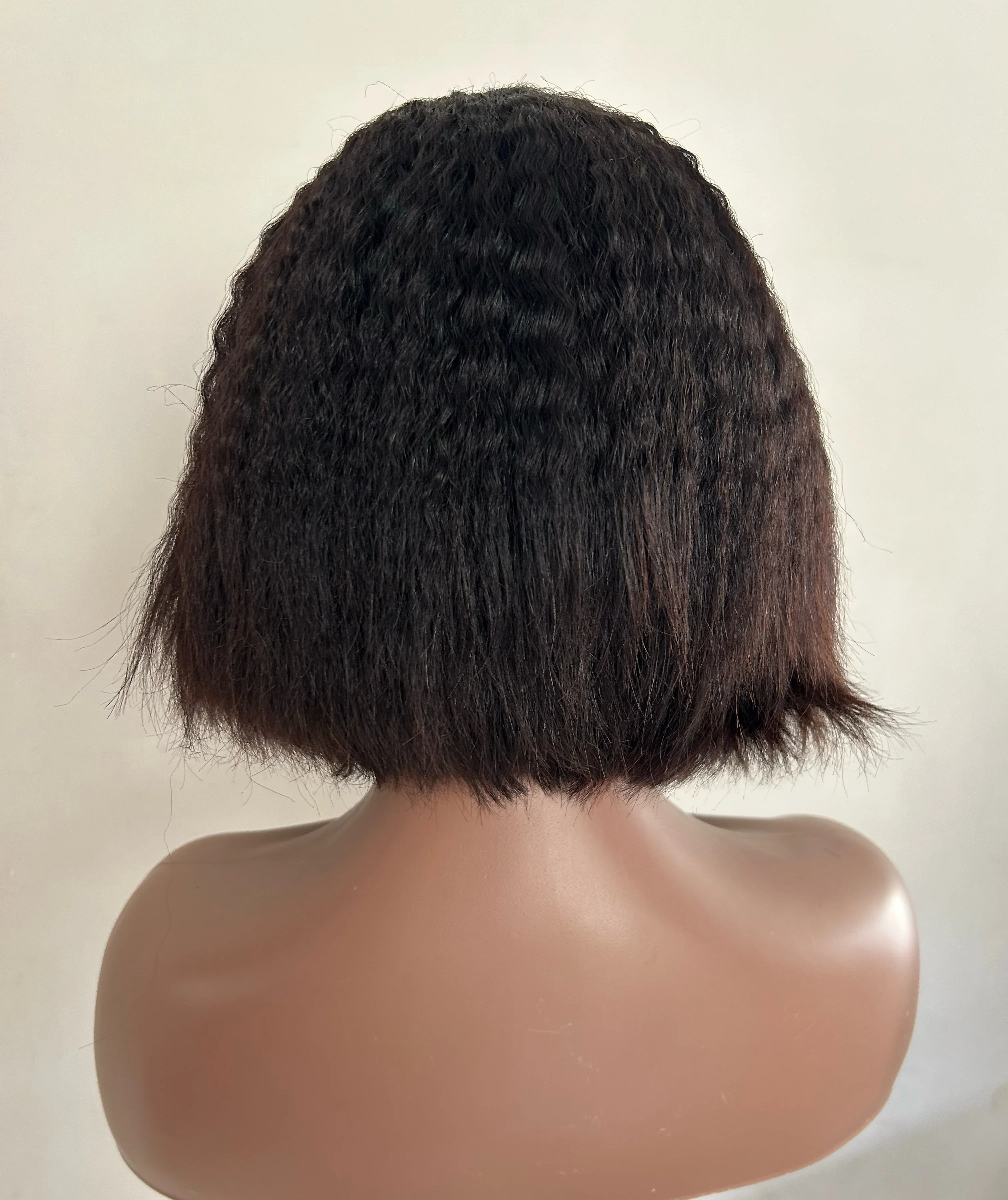 Peluca en U cabello humano yaki 8”  5