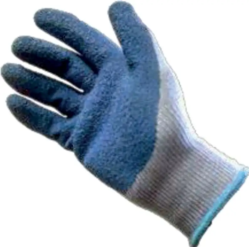 Guante de algodón, palma de latex. 