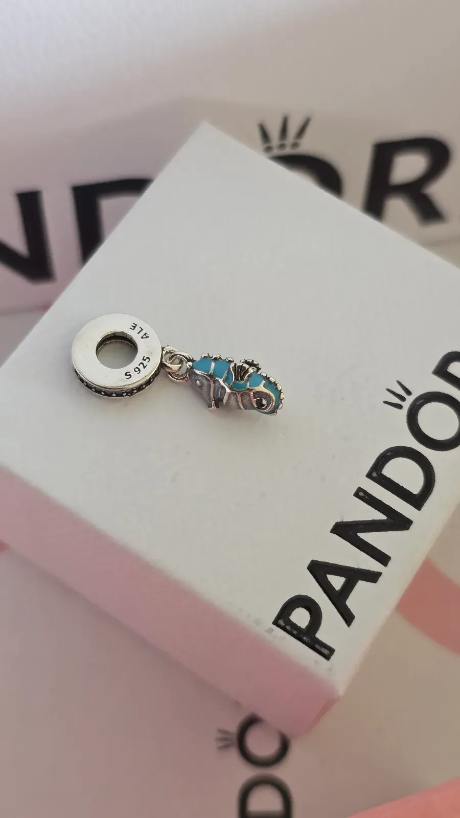 Pandora Tropical Seahorse Pendant Charm Turquoise