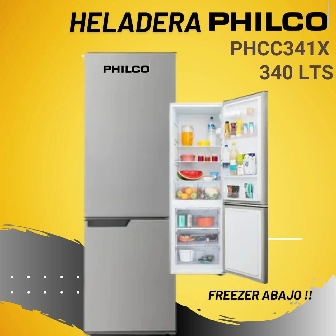 HELADERA PHILCO COMBI PHCC341X 340 LTS 
