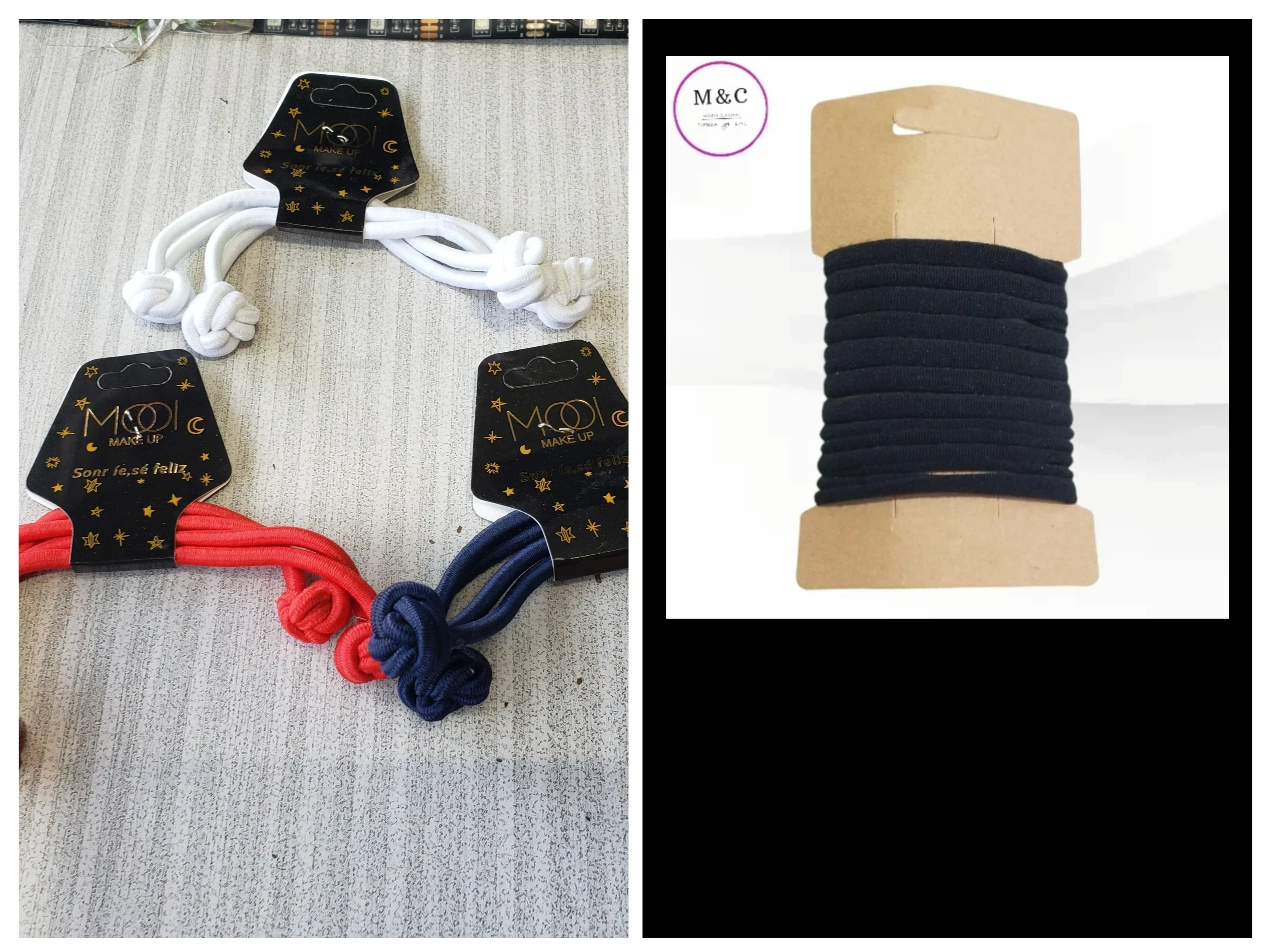 ligas para el cabello