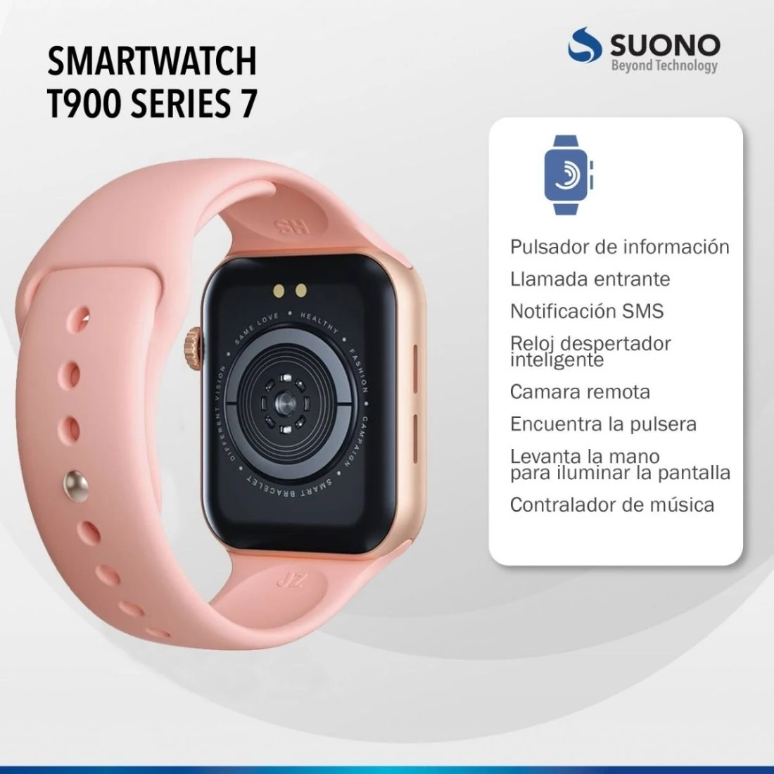 SMART WATCH SUONO SUO082 ROSA 3